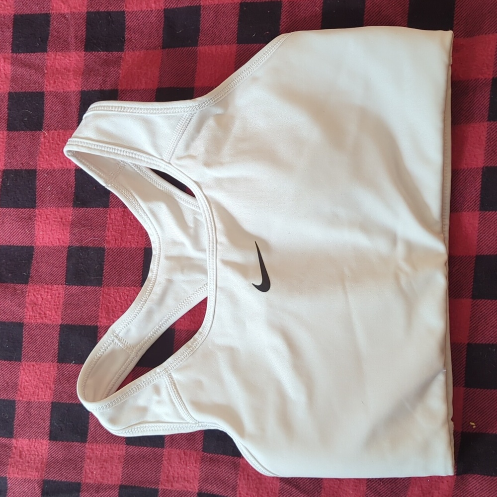 Nike White Sports Bra